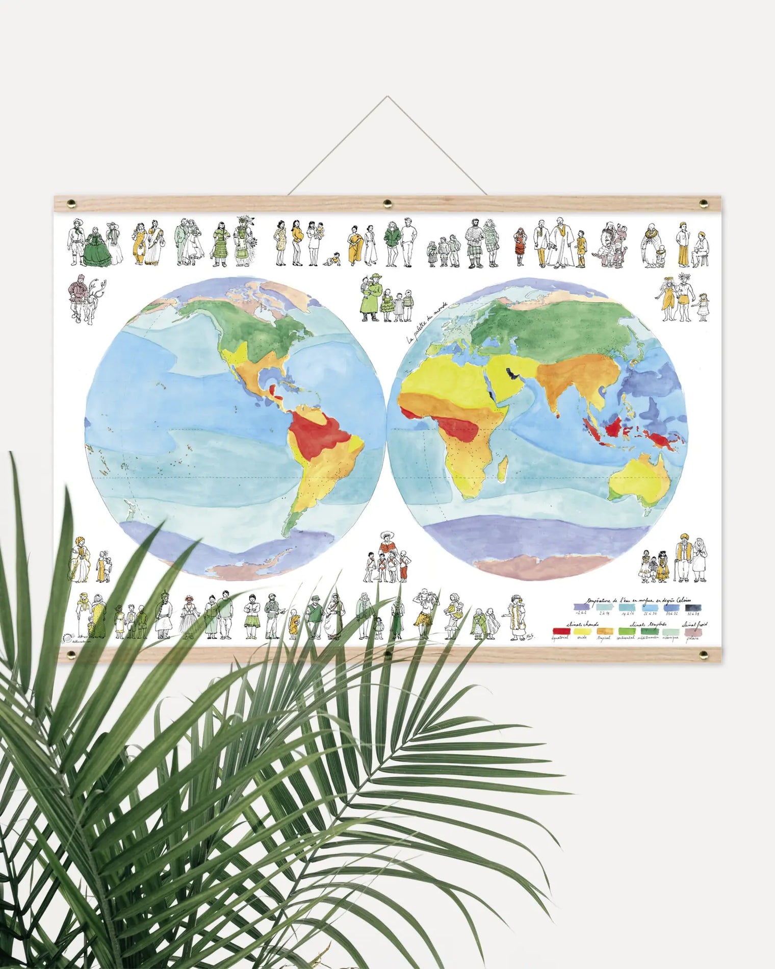Palette du monde - Affiche 60 x 40 cm