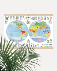Palette du monde - Affiche 60 x 40 cm