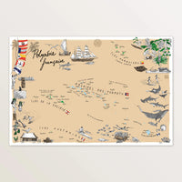Polynesie francaise - Affiche 60 x 40 cm